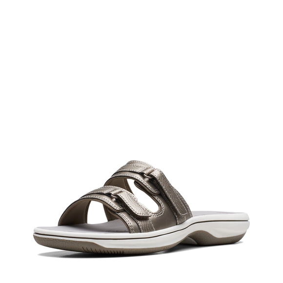Sandalia Slide Breeze Piper para Mujer Clarks Cloudsteppers Pewter Talla 9M