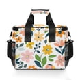 thumbnail image 7 of FORMRS Insulated Cooler Bag 24 Cans Capacity Soft Leakproof Lunch Box with Side Pockets, Retro Yellow Floral, 7 of 7