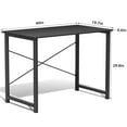 thumbnail image 3 of MAYEERTY 40in Adjustable Small Computer Desk, Metal Writing Study Table with Storage Headphone Hook, Home Office, 3 of 3