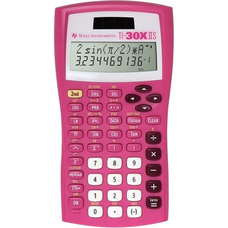 Texas Instruments TI-30X IIS 2-Line Scientific Calculator, Pink