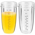 thumbnail image 1 of TEMOGU-2 Pack Large Cups Replacement Compatible with NutriBullet 600w / PRO 900w Nutrition Extractor Blender, for Nutribullet Blender Cups 32oz Replacement Parts Accessory, 1 of 4