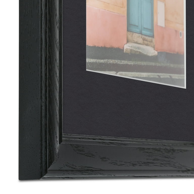 ArtToFrames 22x28 Matted Picture Frame with 18x24 Single Mat Photo Opening  Framed in 1.25 Satin Black and 2 TV Grey Mat (FWM-3926-22x28) 