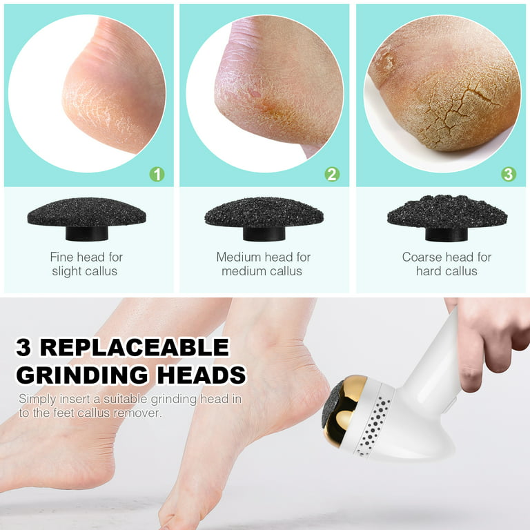 Besunny Electric Callus Remover For Feet, Foot Grinder Dead Skin Remover  For Feet, No Flying Mess