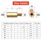 thumbnail image 3 of M5 M6 M8 Male-Female Brass Motherboard Standoff Hex Brass Cap Hex Nuts Decorative Dome Head Nut combination PCB Support Rack, 3 of 4