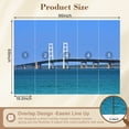 thumbnail image 3 of Wallpaper Walking Mackinac Bridge Day Peel and Stick Wall Murals 69"H x 96"W Removable PVC Wall Paper Self-Adhesive Wall Paintings Art Decor for Bedroom Living Room, 3 of 7