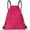Hot Pink, variant on Drawstring Backpack,Water Resistant String Bag, Sports Sackpack Gym Sack for Men Women Travel Storage Use,Black