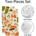 thumbnail image 2 of Soft Hand Fingertip Towels, 2 Pcs Face Bath Towels Fox in Forest Absorbent Washcloths for Bathroom Hotel Kitchen, 30"x15", Absorbent Soft Hand Fingertip Towels, 2 of 6