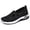 Black, variant on Womens Loafers On Walking Shoes Foam Sole Hands Free Arch Support Orthopaedic Trainers Lightweight Breathable Casual Shoes for Women Blue,36