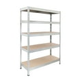 thumbnail image 5 of Ar Shelving 5- Tier Galvanized Steel Heavy Duty Garage Storage Shelving Unit with HDF Rack (47 in. W x 71 in. H x 20 in. D), 5 of 26