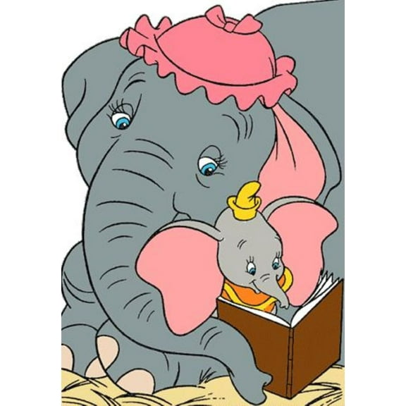 Dumbo DIY 5D Diamond Painting Kit Art Adult Painting Kit Crafts Beginner Diamond Art Elephant Diamond Painting Home Wall Decoration Gift 12X16 Inch