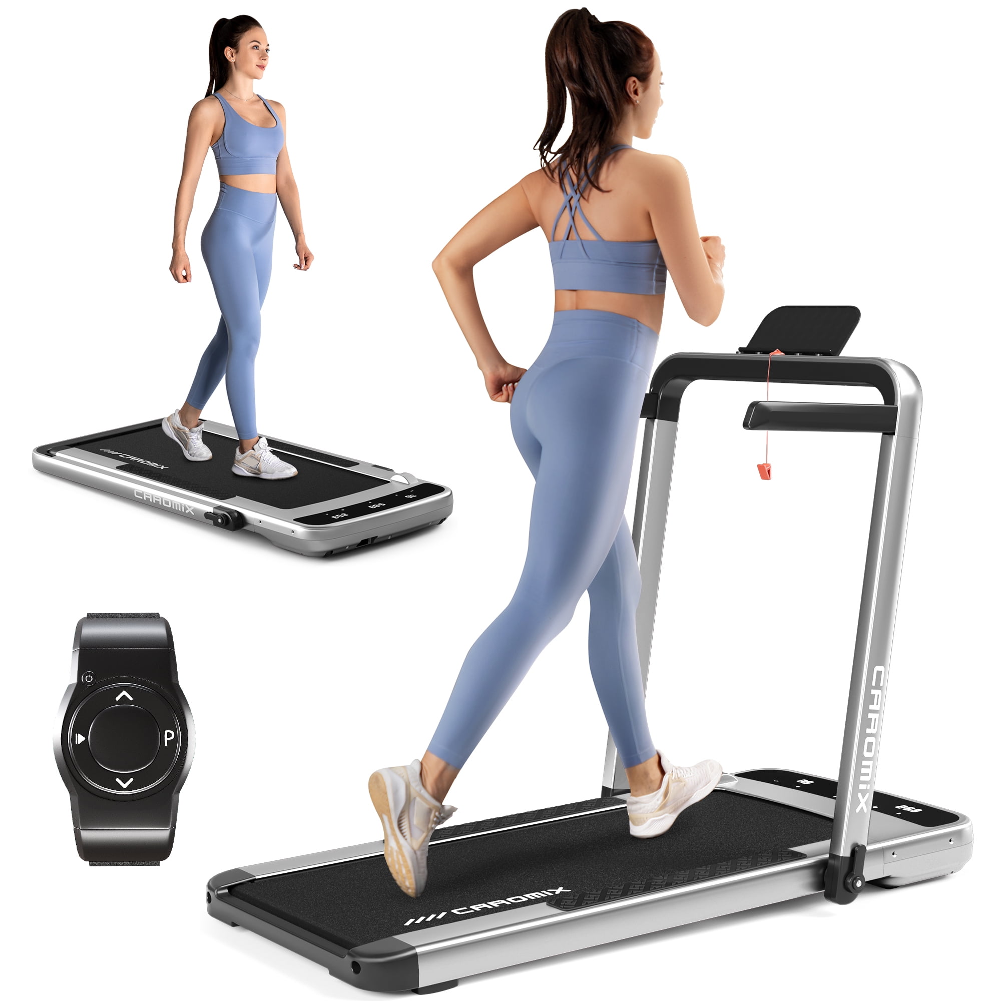JELENS 2 in 1 Under Desk Treadmill, 2.35HP Electric Folding Treadmills