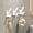 White, variant on RBCKVXZ Self-Adhesive Coat Hooks for Hanging - 5 Protable Hangers for Coat, Towel, Purse, Keys, Bag - for Wall, Door, Bathroom, Shower, Kitchen - Plastic, Black