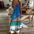 thumbnail image 4 of Beach Maldives Landscape Sleeveless Dress summer dress women women dresses, 4 of 6