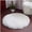 White, variant on 1 Pcs 80*80CM Round Long Soft Faux Fur Rugs Fluffy Chair Seat Fluffy Shaggy Rugs Sofa Carpet Area Rug Living Bedroom Home Decoration (White)