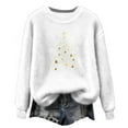 thumbnail image 4 of Women's Oversized Sweatshirts Casual Graphic Pullover Tops Crewneck Long Sleeve Shirts Fashion Outwear Fall Winter Clothes Fashion Outfits, 4 of 5