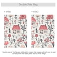 thumbnail image 3 of Pink Houses and Flowers Garden Flag Double Sided Outdoor Banners for Courtyard Outdoor Lawn Farmhouse Holiday Decorations, 3 of 5