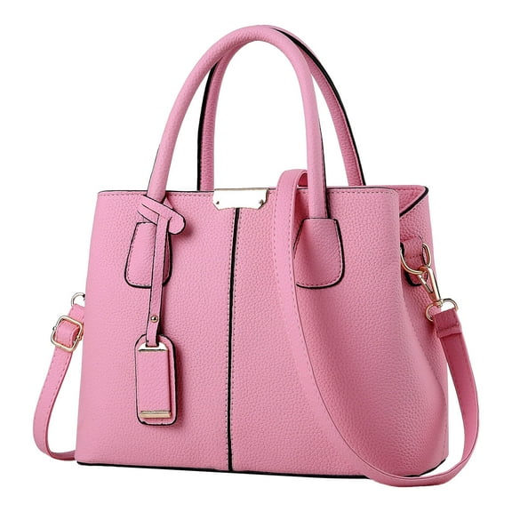 Large Capacity Crossbody Bags for Women Vegan Leather Top-handle Purses Trendy Tote Shoulder Bag