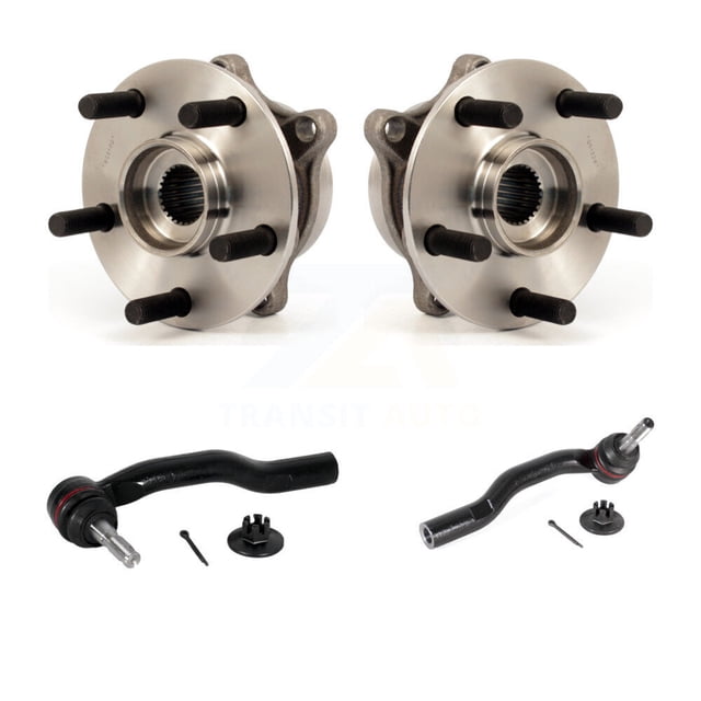 Transit Auto Front Wheel Bearing and Tie Rod End Kit for Car Toyota Prius Lexus CT200h Plug-In - Left Right Side (Driver Passenger) K7T-101334
