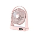 thumbnail image 2 of Boovnll Desktop Usb Small Fan Mini Portable Charging Digital Display Night Light Household Desktop Fan, 2 of 9