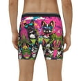 thumbnail image 2 of Men's Boxer Briefs, French Bulldog Cool No.114 Soft and Breathable Mens Underwear Boxer Briefs With Widen Waist, 2 of 5