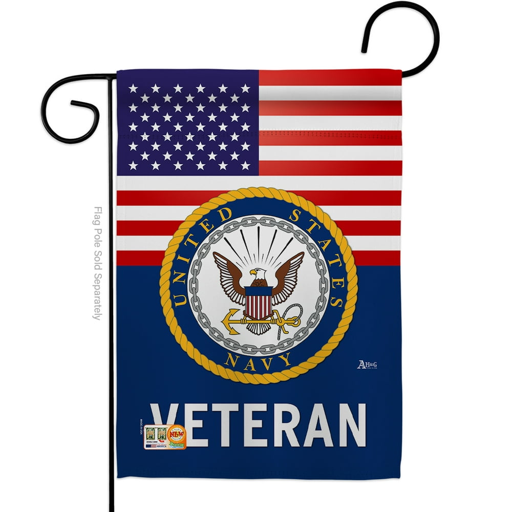 Us Navy Veteran Military Impressions Decorative Vertical 13 X 18 5