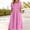 Pink, variant on HOMBOM Womens Dresses Gray Dress with Pockets Maxi Embroidered Print Ruffled Waist A-Line Dress for Ladies Easter