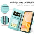 thumbnail image 4 of For iPhone 14 Plus Litter Dog Embossing Leather Phone Case with RFID Blocking Card Slot Wallet Magnetic Clasp Lanyard Flip Stand Case,green,For iPhone 14 Plus, 4 of 8