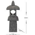 thumbnail image 4 of 34" H Pagoda Fountain Outdoor Water Feature with Warm White LED, 4 of 4