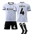 thumbnail image 1 of 22/23 Liverpool Visitante Salah Mane Niños Niños Adultos Fútbol Fútbol Jersey Trajes de entrenamiento-VIRGIL NO.4-XS BmatwkZeng Bmatwe Jersey, 1 of 2