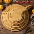 thumbnail image 4 of Pizza Tray Wooden Tray Round Grade Household Internet Tableware Chicken Wooden Board Steak Baking Tray, 4 of 8