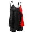 thumbnail image 4 of Women Two Piece Plus Size Tankini Tummy Control Bathing Suits U Neck Swimsuits with High Waisted Bottom, 4 of 7