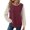 23#Purple, variant on Shirts for Women Waffle Knit Contrast Long Sleeve Shirts Dressy Tunics Casual Crewneck T Shirts Red XL