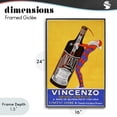 thumbnail image 4 of Stupell Industries Art Deco Vincenzo Vintage Wine Black Framed Giclee Art, 16 x 24, by Vintage Posters, 4 of 8