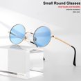 thumbnail image 3 of Gafas de Sol Redondas Polarizadas Gleyemor para Hombre y Mujer en Rojo y Amarillo, 3 of 7