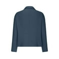 thumbnail image 6 of Eryao Cotton Linen Blazer Womens Long Sleeve Loose Casual Blazer Jackets Lightweight Open Front Business Suit Cardigans,Blue,S, 6 of 7