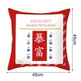 thumbnail image 6 of Ludlz Pillow Cover with Blessing Words Breathable Soft Touch Chinese Style New Year Throw Pillow Cover Home Decor for Household, 6 of 8