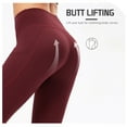 thumbnail image 4 of Women Fleece Yoga Pants with Pockets Wide Waistband Running Workout, 4 of 8