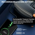 thumbnail image 3 of Mistaha Portable Car Air Pump with Window Breaker & Safety Belt Cutter - Intelligent Tire Inflator with LED Screen & Rechargeable Battery - Grey, Dual 2000mAh Lithium Batteries - Multi-Function, 3 of 6