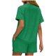 thumbnail image 4 of TaTaai Women's Short Sleeve Top and Shorts Set Round Neck Design Elastic Waist Shorts with Pockets Solid Color Casual Two Piece for Summer Daily Activities Gift, 4 of 5