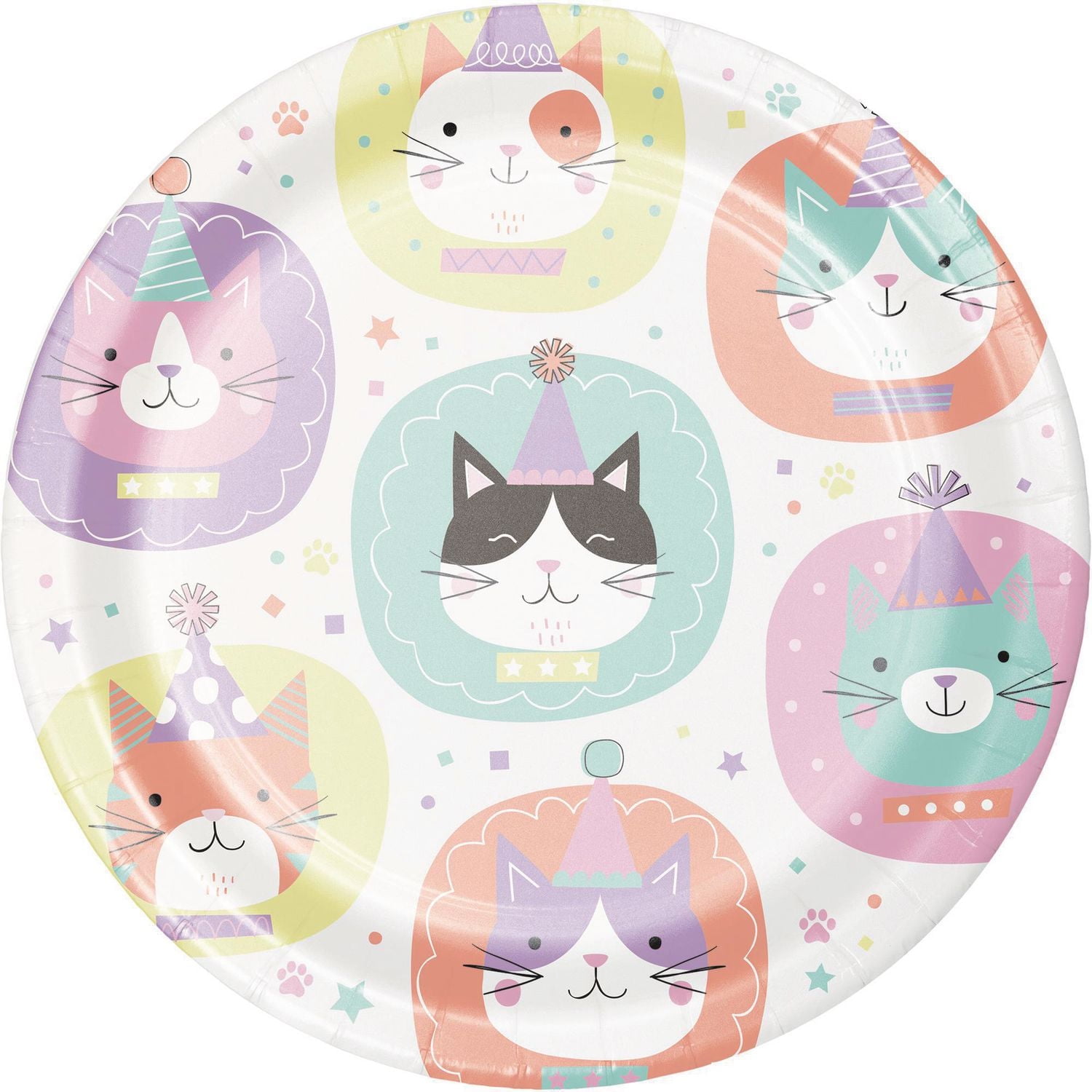 Kitty Party Faces Dessert Plates