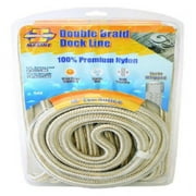 Invincible Marine 25-Foot Double Braid Nylon Dock Line, 1/2-Inch by 25-Feet, Gold