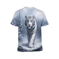 thumbnail image 2 of LAOLIUSN Funny Tiger Printed T-Shirt Animal Graphic Tee Shirt，S-4XL, 2 of 7