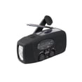 thumbnail image 1 of Creatine Solar Emergency Weather Radio Dynamo Hand Crank Self Powered AM FM WB 3 LED Flashlight 2000mAh USB Smart Phone Charger Power Alarm, 1 of 4