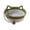 A001- Army Green, variant on Cat Bed, Woven Rope Pet Bed, Kitten Bed, Round Pet Basket, Two-Tone Breathable Cotton Rope Cat Sleeping Mat with Cute Cat Ear Rim, Diameter 35Cm, Non-Slip Indoor Cat Bed Suitable
