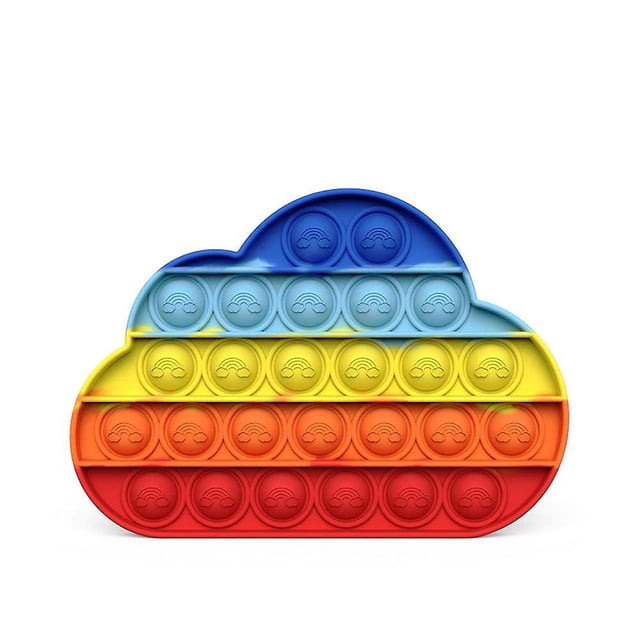 Push Bubble Sensory Fidget Toys Rianbow Reliver Stress Toys para niños adultos Autismo necesita Squishy