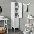 thumbnail image 5 of Pemberly Row Freestanding Kitchen Bathroom Storage Linen Tower Cabinet in White, 5 of 9