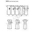 thumbnail image 2 of New Look Sewing Pattern 6000 Misses' Dresses, Size A (4-6-8-10-12-14-16), 2 of 4