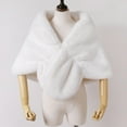 thumbnail image 1 of Tawop Women's Winter Solid Color Short Imitation Cloak Shawl, 1 of 3