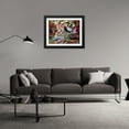 thumbnail image 3 of Stephen Chambers 24x19 Black Ornate Wood Framed With Double Matting Wall Art Titled - Super Mario, 3 of 6