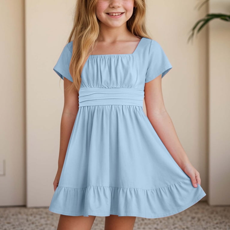 girls cotton dresses size 10 Amazon.com: Beessbest Little Girls Summer Dress Cotton Floral Print Short Puff Sleeve Toddler Baby Casual Square Neck Dress 6M-3Y: Clothing, Shoes & Jewelry